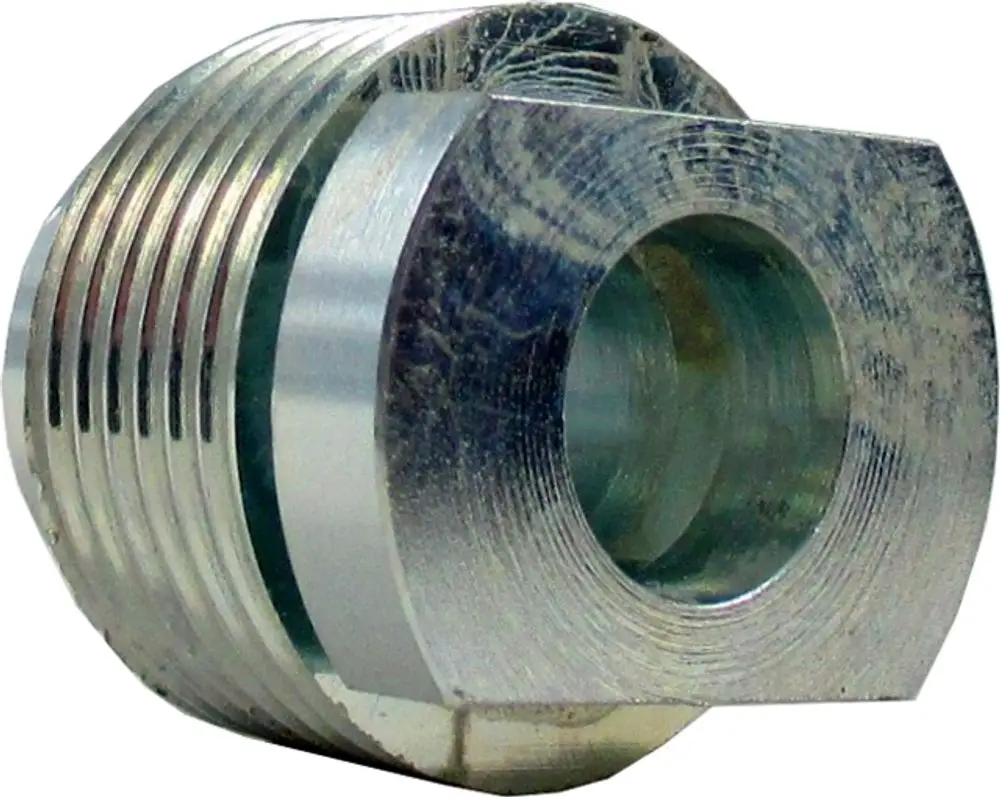 Fühleraufnahme mit Gewinde und flach abgerundetem Ende, aus Metall, für Anwendungen, möglicherweise im Zusammenhang mit Wolf Produkten.